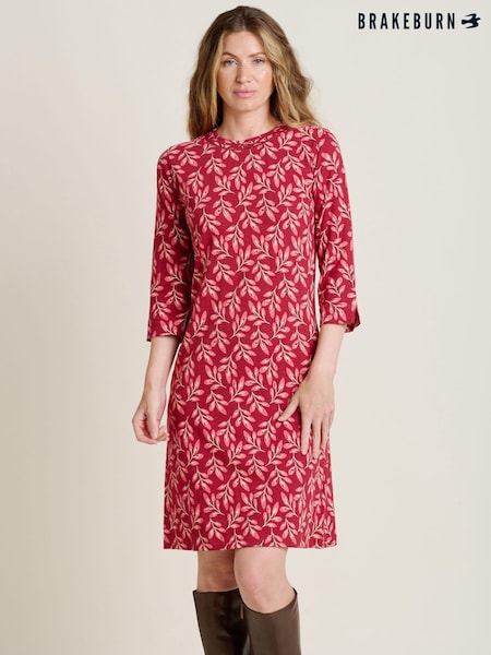 Brakeburn Red Autumn Breeze 100% Cotton Dress (AL9932) | €33