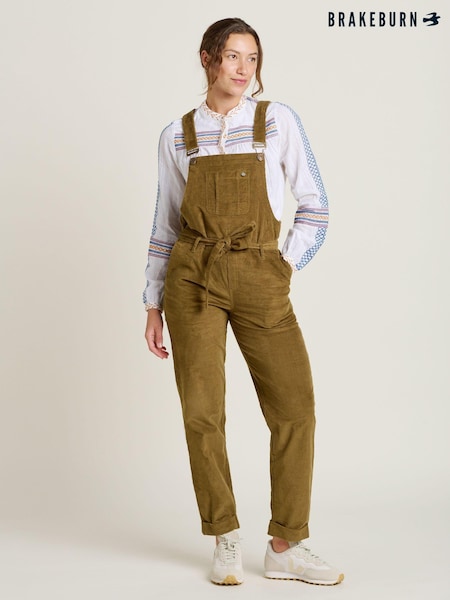 Brakeburn Green Belted Cord Dungarees (AL9936) | €39
