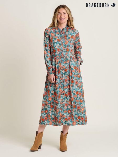 Brakeburn Red Ula Maxi Dress (AL9951) | €47.50