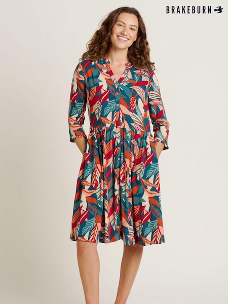 Brakeburn Evergreen Leaves Dress (AL9967) | 292 LEI