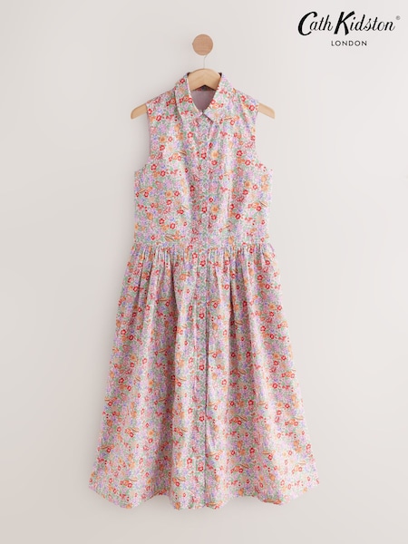 Cath Kidston Waters Ditsy Sleeveless 100% Cotton Dress (AL9981) | R$ 670