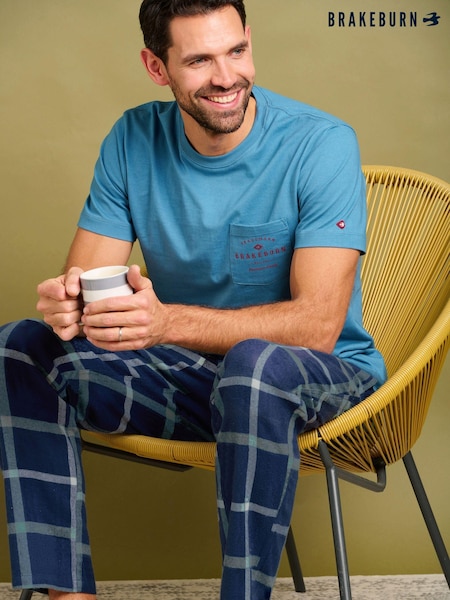 Brakeburn Check 100% Cotton Pyjama Bottoms (AM0056) | ‏99 ر.ق.
