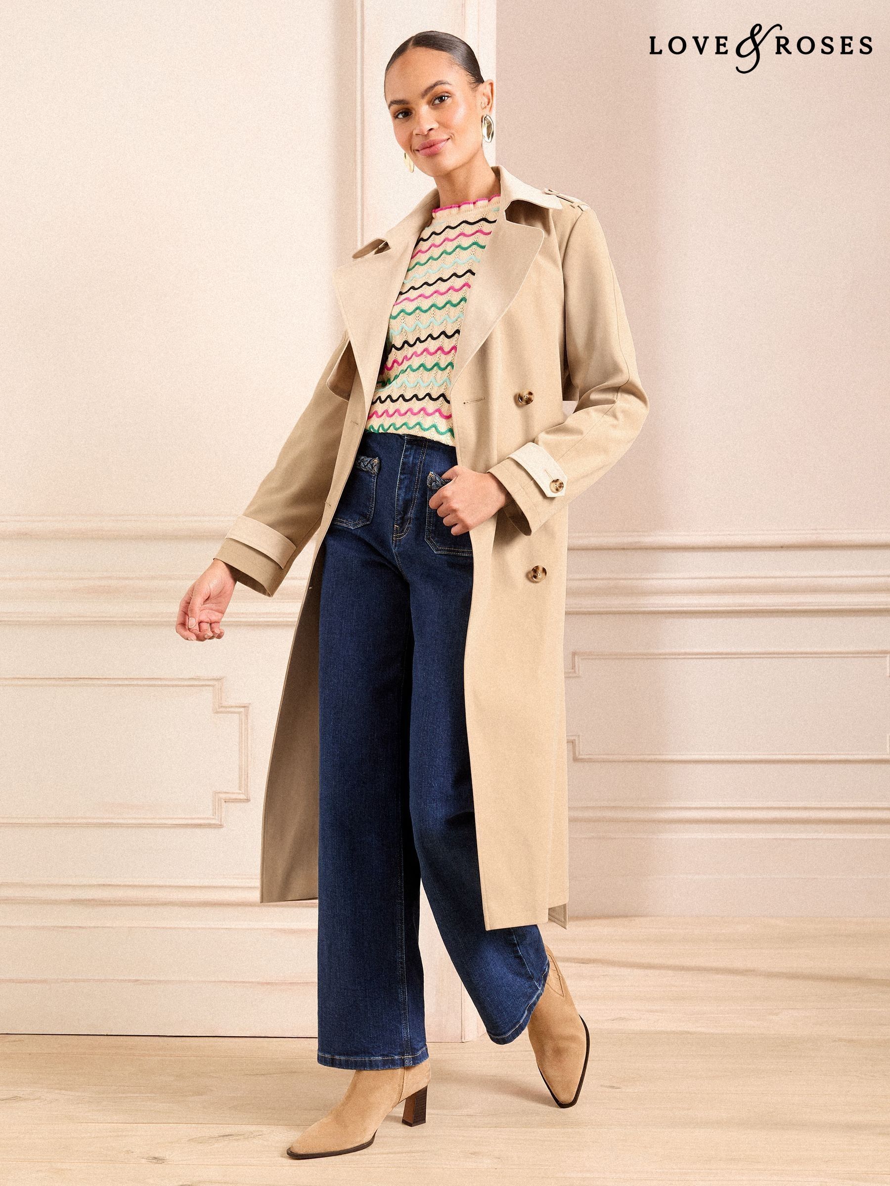 Women's Cream Long Coats & Jackets | Next USA