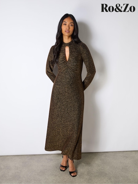 Ro&Zo Zara Sparkle Jersey Keyhole Front Dress (AM0107) | 106 €