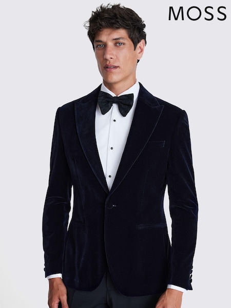 MOSS Blue Slim Fit Jacket (AM0147) | 737 QAR