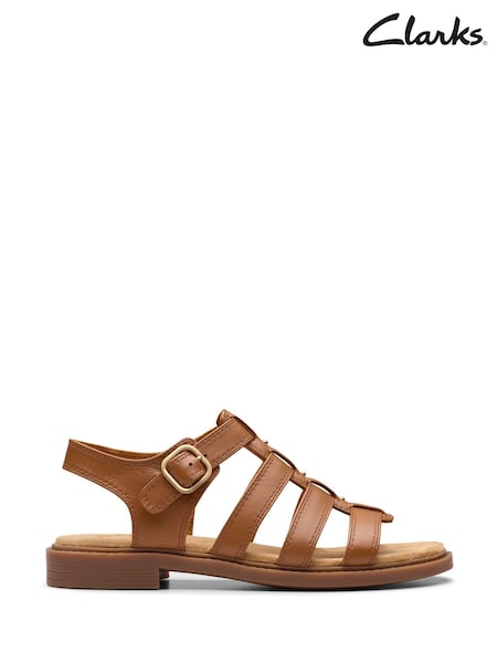 Clarks Tan/Brown Essentials Trivanni Gladiator Sandals (AM0197) | €69