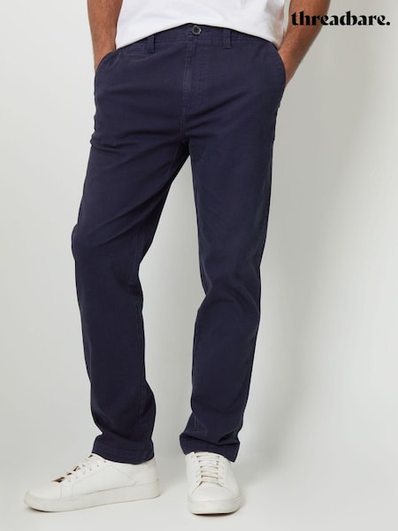 Azul - Threadbare Straight Leg Canvas Trousers With Stretch (AM0236) | 38 €