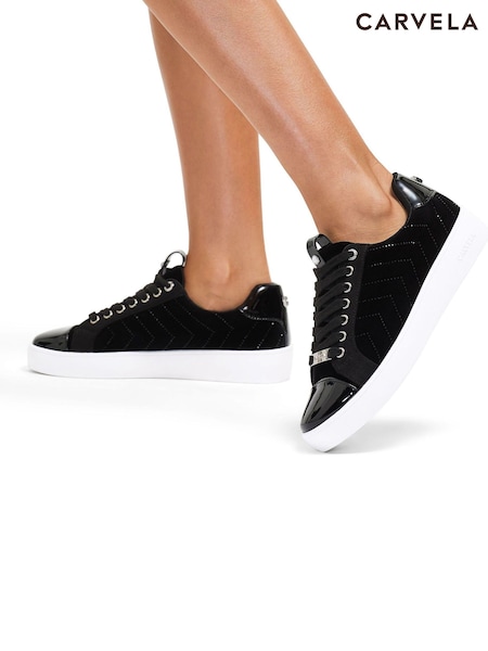 Carvela Joyful Quilt Black Trainers (AM0289) | € 72