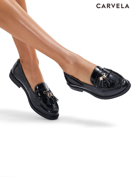 Charol negro - Carvela Manor Loafers (AM0291) | 168 €