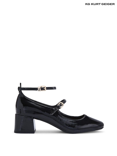 أسود - KG Kurt Geiger Adelaide Mary Jane Shoes (AM0439) | ‏379 ر.س.‏