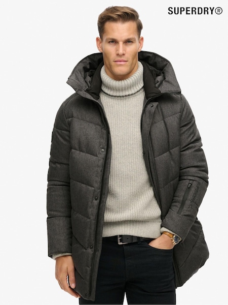 Superdry Grey City Chevron Padded Jacket (AM0666) | R$ 1,580