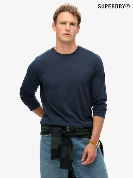 Superdry Navy Blue Classic Essential Top (AM0671) | $50