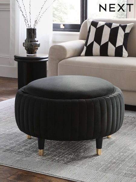 Soft Velvet Black Evie Coffee Table (AM0749) | €340