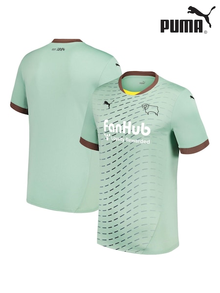 Puma Green Derby County Away Shirt 2024-25 (AM0762) | €40