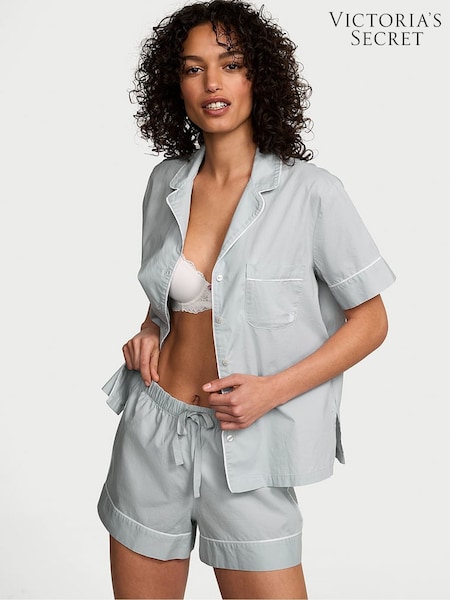 Victoria's Secret Grey Fog Cotton Short Pyjama Set (AM0869) | €52