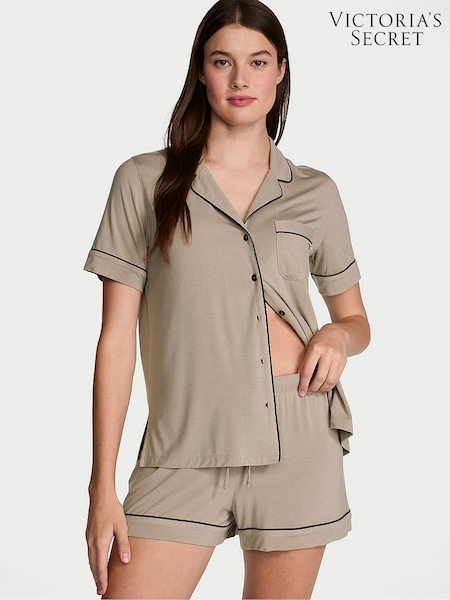 Victoria's Secret Turtle Dove Grey Modal Short Pyjama Set (AM0910) | €63