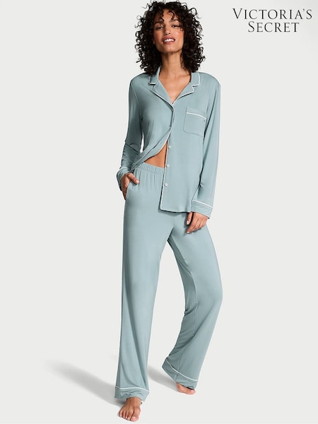 Victoria's Secret Jupiter Blue Modal Long Pyjama Set (AM0927) | €68