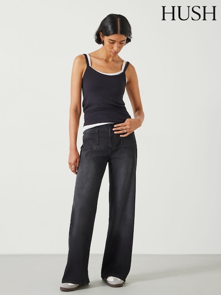 Hush Black Rowan Flared Jeans (AM0930) | €119