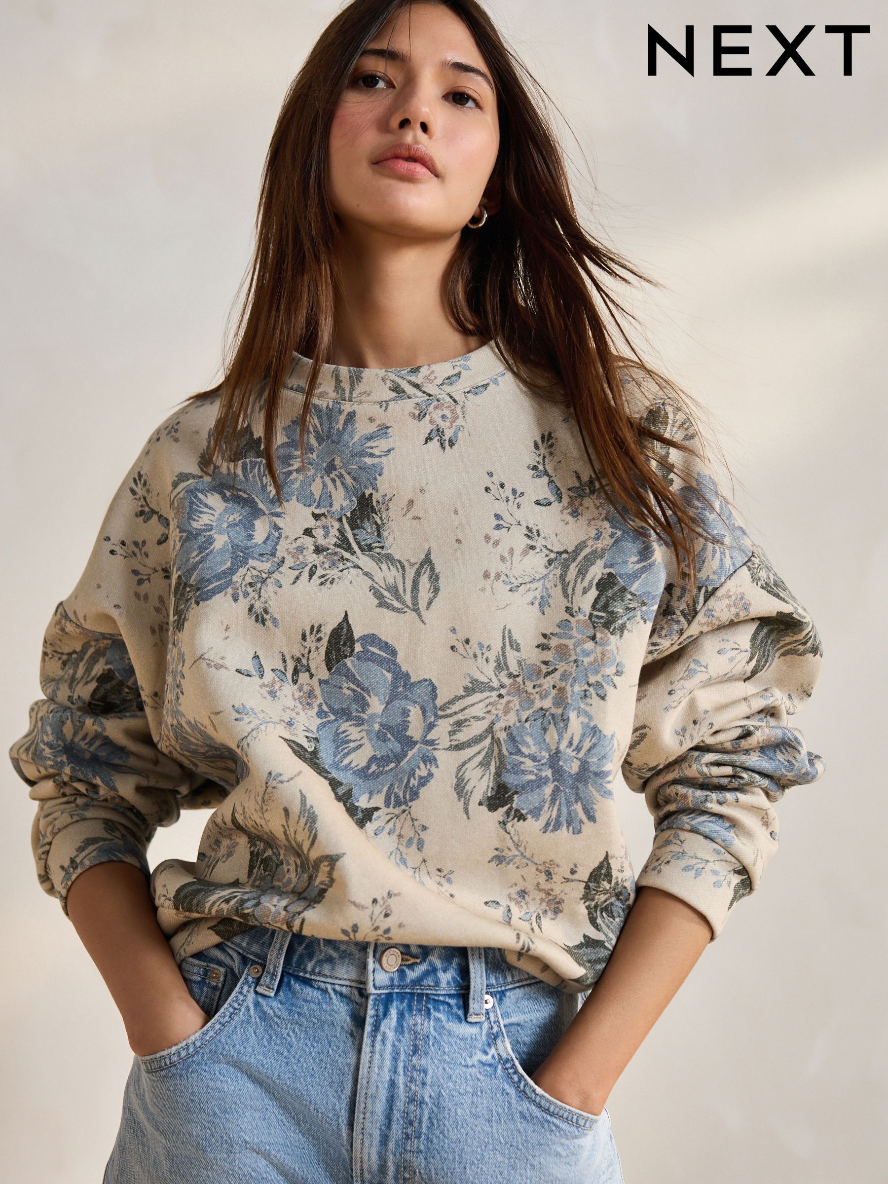 Women's Sweat Tops Oversized Long Sleeve | Next Georgia