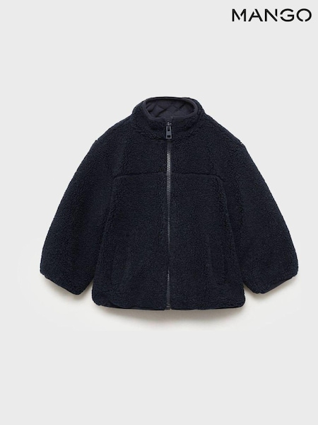 Mango Blue Shearling-Effect Jacket (AM1072) | €21
