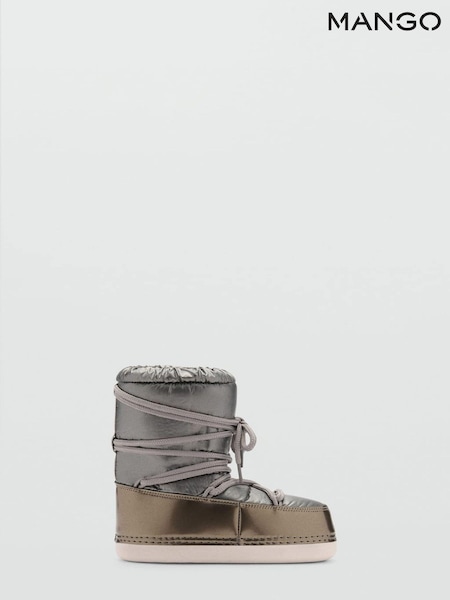 Mango Grey Metallic Snow Boots (AM1126) | €35