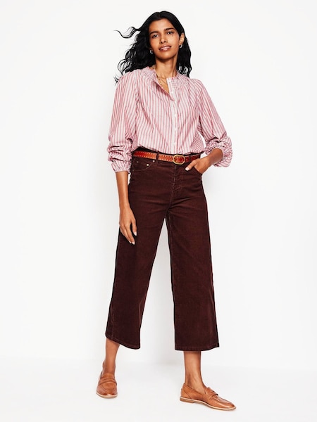 Boden Brown 5 Pocket Corduroy Crop Jeans (AM1159) | $118
