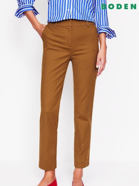 Boden Brown Petite Richmond 7/8 Trousers (AM1285) | €95