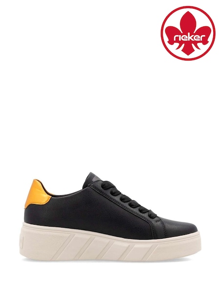 Rieker Womens Wedge Trainer White Shoes (AM1304) | €35