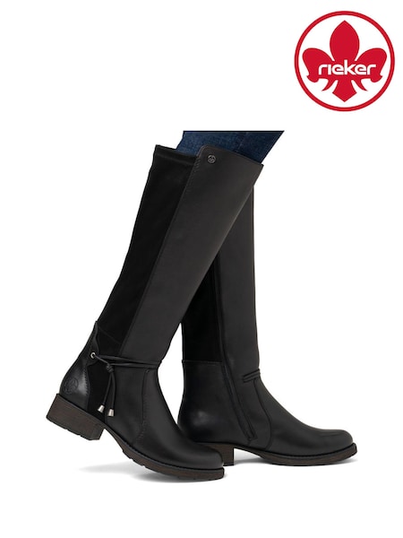 Rieker Womens Knee High Black Boots (AM1324) | AED305