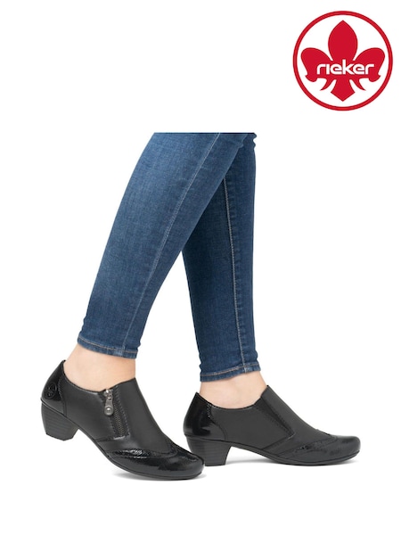 Rieker Womens Smart Heeled Black Shoes (AM1328) | € 56