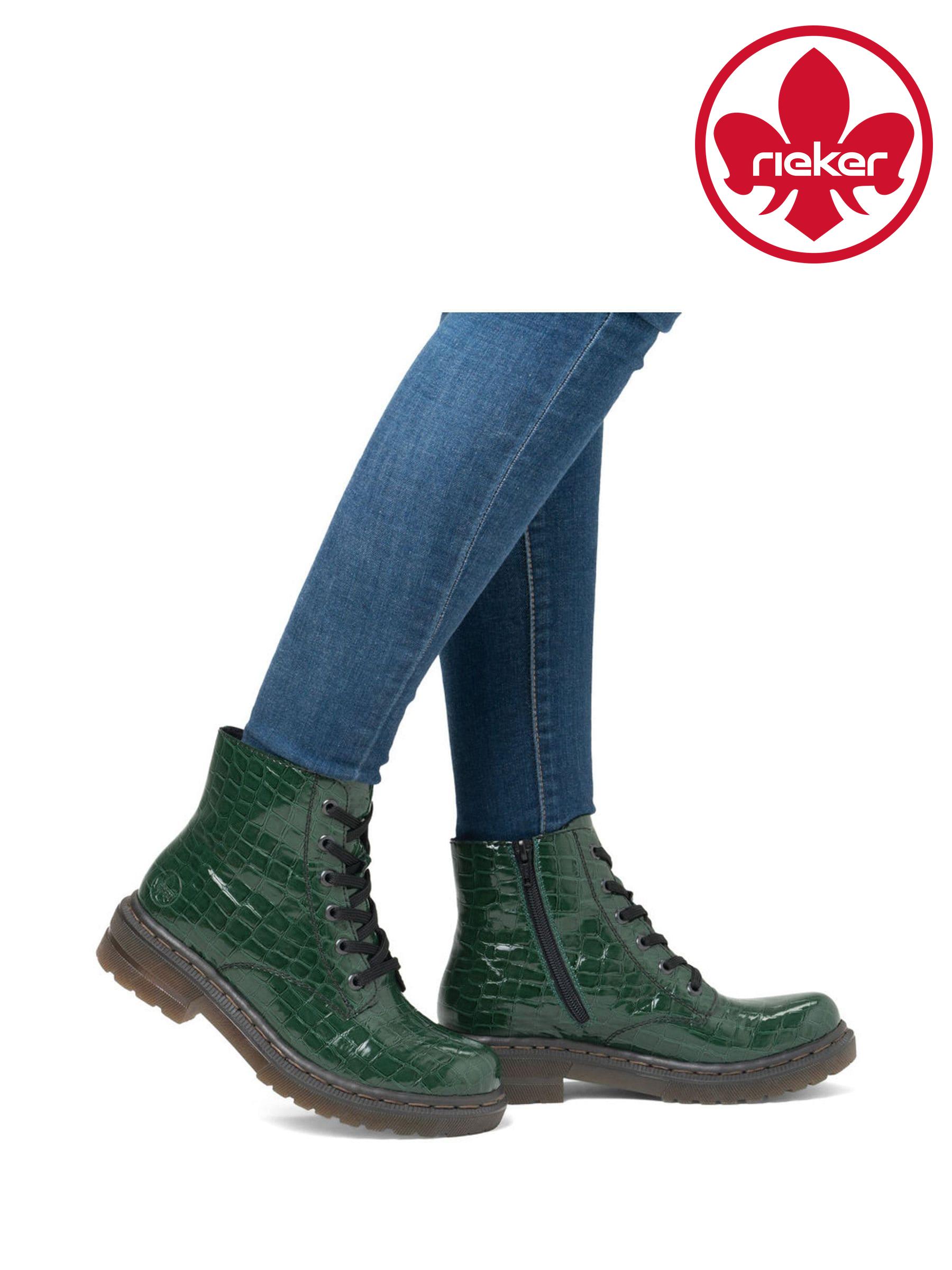Rieker Green Chunky Ankle Boots Next Luxembourg