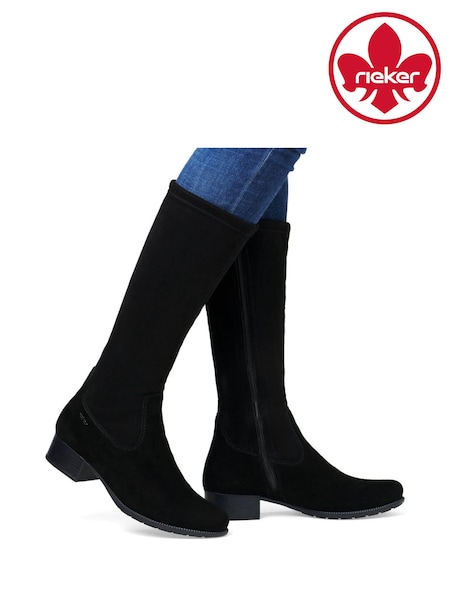 Rieker Womens Knee Length Smart Black Boots (AM1338) | 63 €