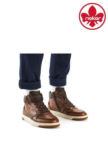 Rieker Mens Casual Ankle Brown Boots (AM1339) | €59