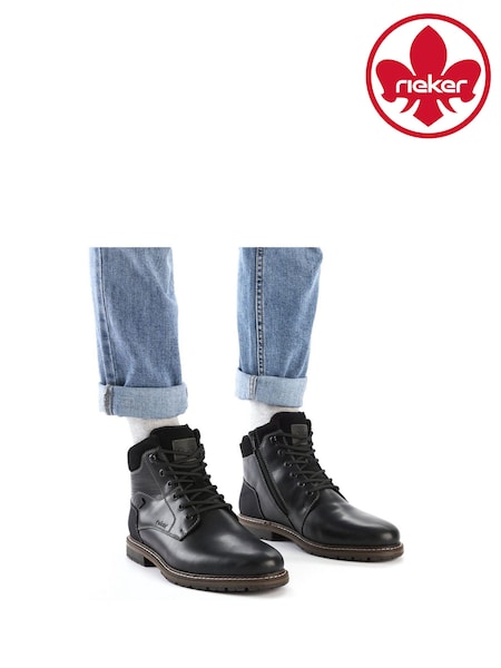 Rieker Mens Smart Ankle Black Boots (AM1347) | kr1 477