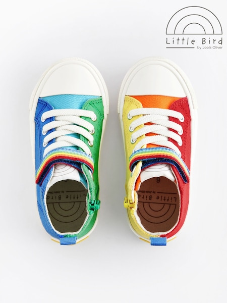Rouge/Bleu - Little Bird By Jools Oliver Multi Canvas Hi-top Trainers (AM1420) | €39 - €45