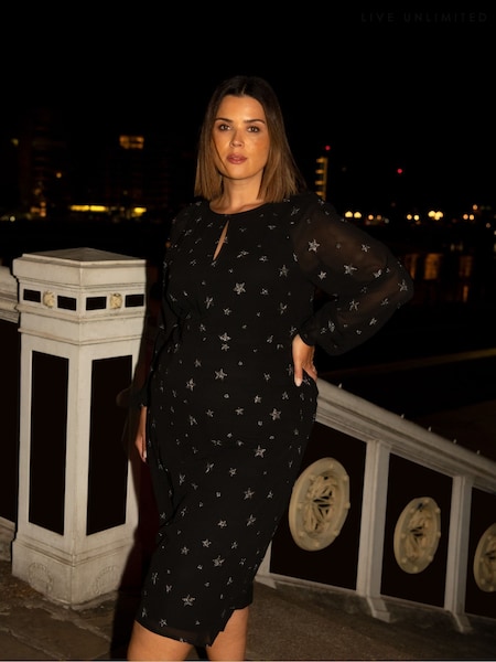 Live Unlimited Star Embroidered Dress (AM1793) | €79