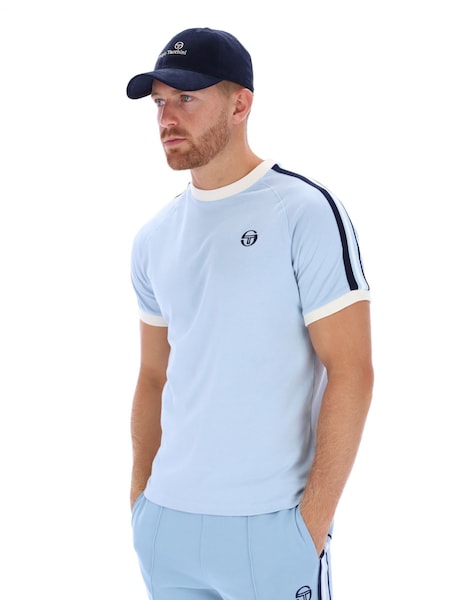 Sergio Tacchini Blue Hadow Crew 100% Cotton T-Shirt (AM1945) | 74 QAR