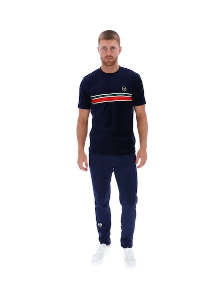 Sergio Tacchini Blue Ayme Velour T-Shirt (AM1966) | 111 QAR