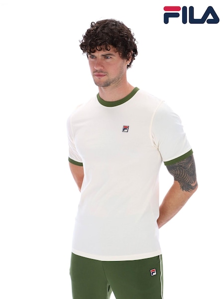 Fila Cream Marconi Ringer 100% Cotton T-Shirt (AM2099) | AED73