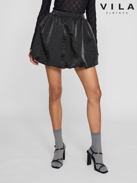 VILA Black Bubble Hem Balloon Skirt (AM2225) | €29