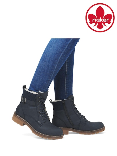 Rieker Womens Blue Walking Boots (AM2247) | €66