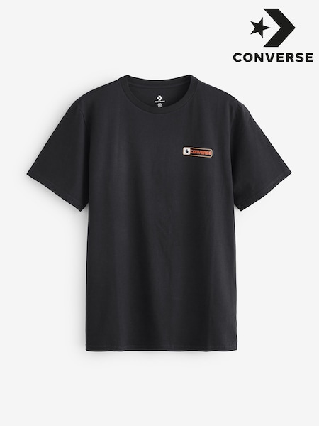 Converse Black Graphic Logo Back Print T-Shirt (AM2313) | €40