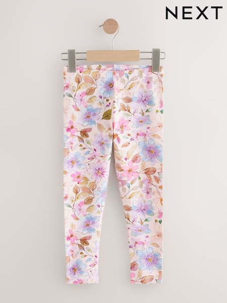 Pink Floral Printed Leggings (3-16yrs) (AM2357) | R$ 50 - R$ 100