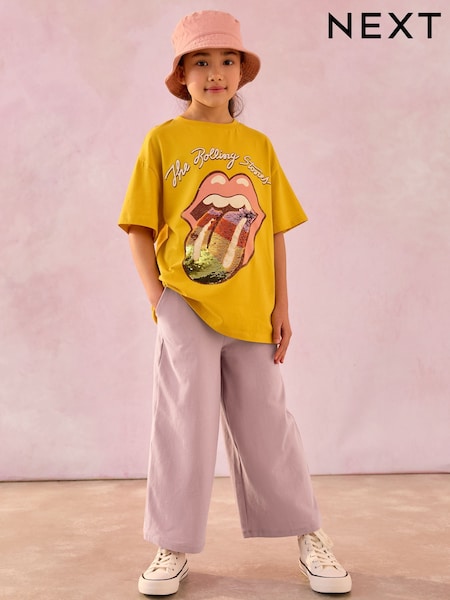 Pink 1 Pack Wide Leg Jersey Trousers (3-16yrs) (AM2367) | AED36 - AED61
