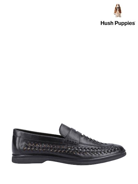 črna - Hush Puppies Bowie Woven Leather Loafers (AM2414) | € 118