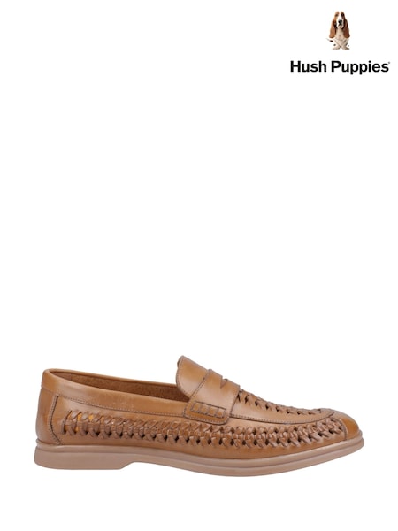rjava - Hush Puppies Bowie Woven Leather Loafers (AM2422) | € 118