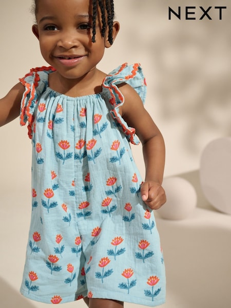 כחול  - Pull-on Playsuit (3mths-7yrs) (AM2429) | ‏63‏₪ - ‏71‏ ₪