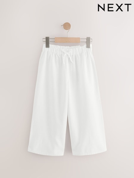 White Wide Leg Trousers (3-16yrs) (AM2455) | €20 - €26