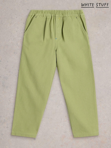 White Stuff Green 100% Cotton Rory Twill Trousers (AM2525) | €17