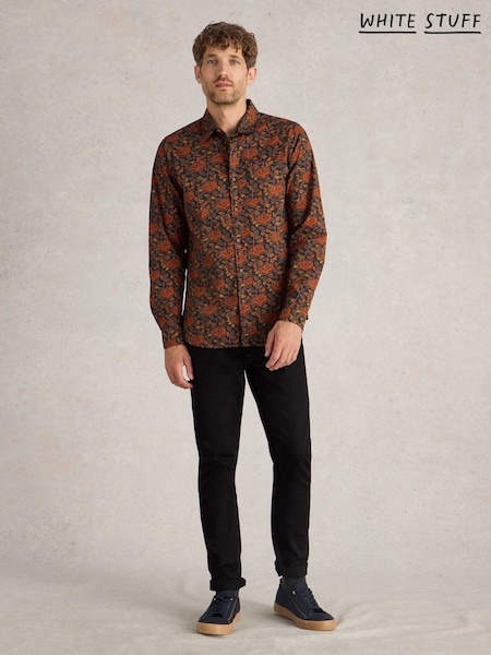 White Stuff Block Floral Printed 100% Cotton Shirt (AM2531) | 256 LEI